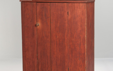 Red-painted Pine Jelly Cupboard