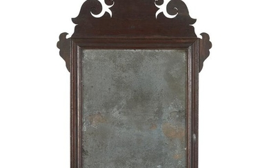 Small Chippendale mahogany looking glass, 18th century