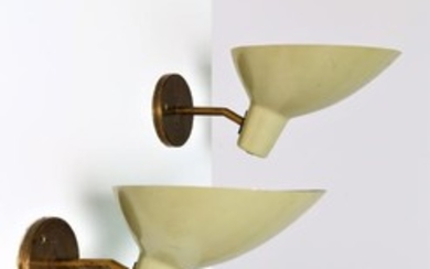 VITTORIANO VIGANO' Pair of wall lamps.