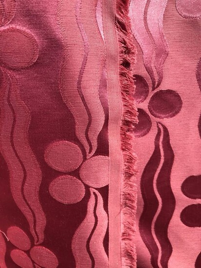 480 cm x 130 cm Precious magnificent San Leucio double-sided damask fabric - Cotton, Silk - 2019