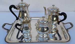 5 PC. FRENCH SILVER PLATE COFFEE/TEA BY FRANCOIS FRIONNET