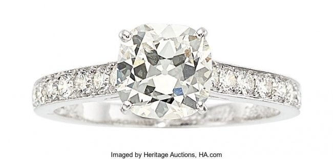 55337: Diamond, White Gold Ring, Cartier, French The