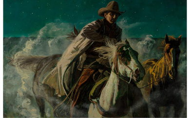Charles Schridde (b. 1926), He Rides a Pale Horse (1991)