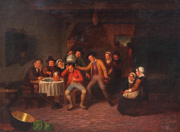 David Teniers Attributed Oil on Board Painting