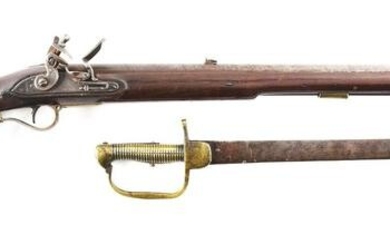 (A) A TOWER SERVICE PATTERN 1800 BAKER RIFLE AND SWORD