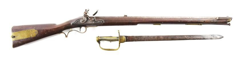 (A) A TOWER SERVICE PATTERN 1800 BAKER RIFLE AND SWORD