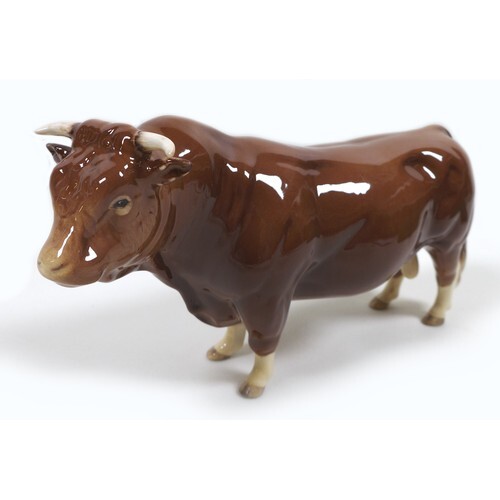 A Beswick 'Limousin Bull', model 2463B, brown - gloss, 12.5c...