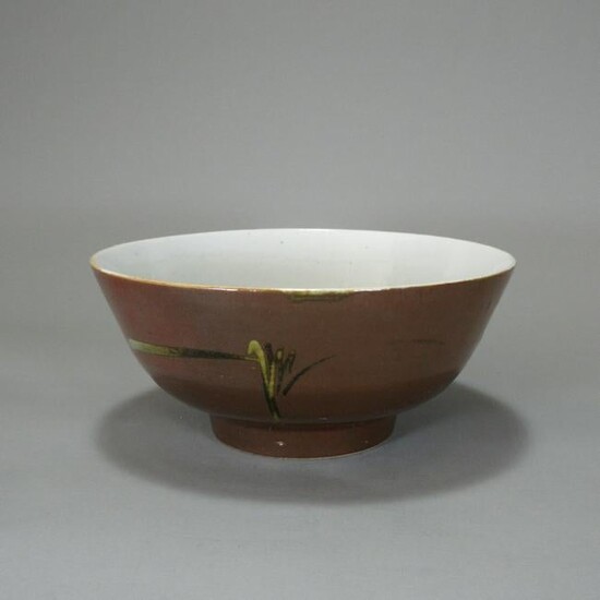 A Chinese Purple Gold Glaze Porcelain Bowl