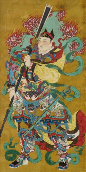 A DAOIST PAINTING OF A HEAVENLY GENERAL.
