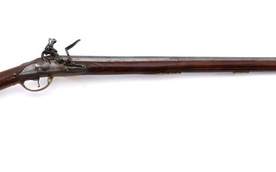 A Danish military musket c 1750 stamped V Marr on the barrel....