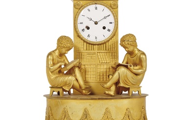 A FRENCH TABLE CLOCK, FIRST HALF 19TH CENTURY