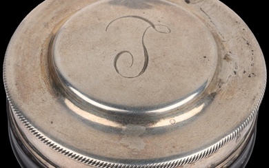 A French silver-mounted tortoiseshell pique inlaid box, Pari...