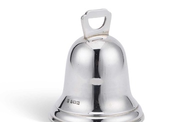 A GEORGE V SILVER TABLE BELL