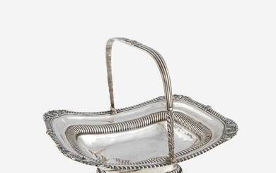 A George III sterling silver cake basket, Rebecca Emes