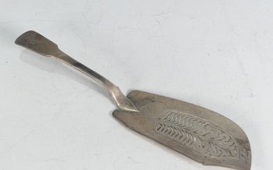 A George IV silver Fish Slice, by William Knight II, hallmar...