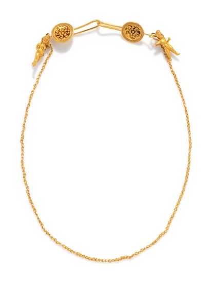 A Greek Gold Cloak Chain with Two Erotes