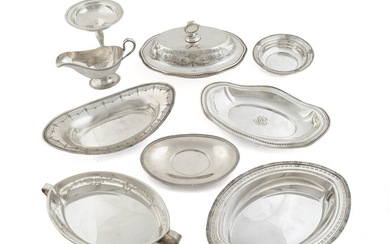 A Group of American Silver and Silverplate Table Articles