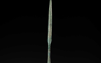 A LURISTAN BRONZE SPEARHEAD, LATE 2ND TO EARLY 1ST MILLENNIUM BC