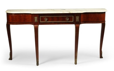 A Louis XV/XVI Transitional style serving table