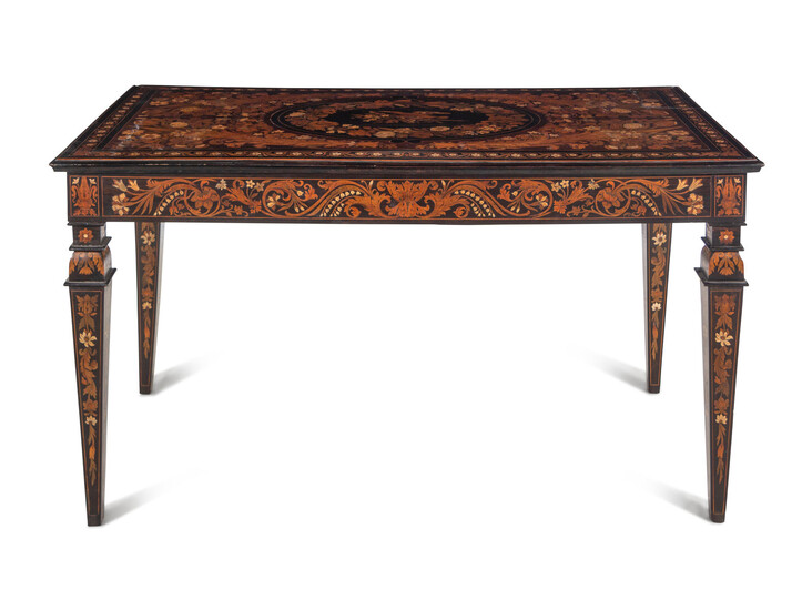 A North Italian Marquetry Center Table
