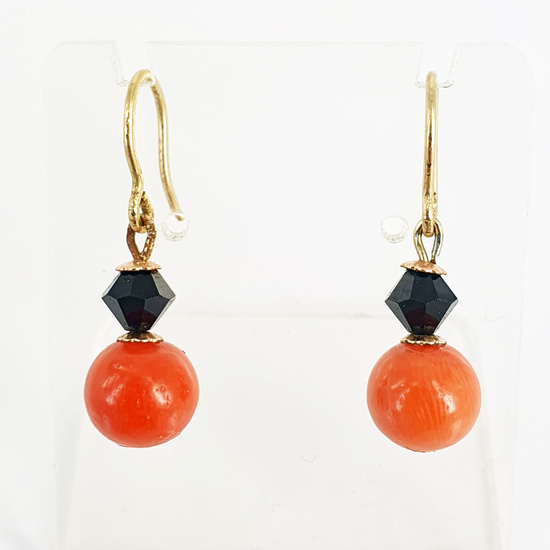 A PAIR OF RED CORAL