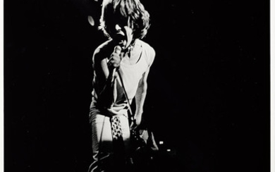 A Photograph Of Mick Jagger On Stage In 1969 By Ethan Russell