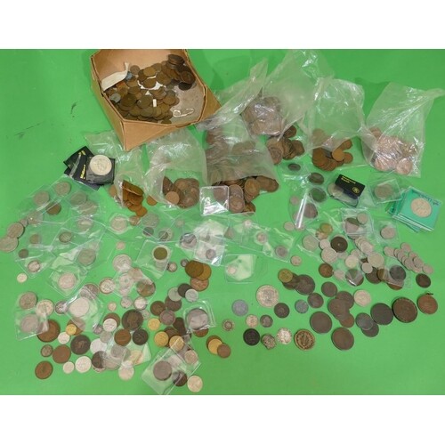A Quantity of Various Silver and Copper Coins.