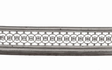 A Regency pierced steel fender