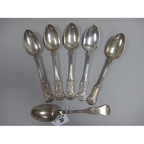 A Set of Six Scottish Hallmarked Silver Table Spoons, Mitche...