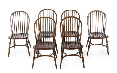 A Set of Six Windsor Side Chairs