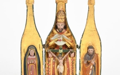 A Spanish Colonial Bottle Form Triptych