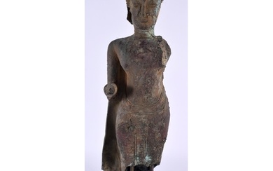 A Very Rare 13th/14th Century Standing Bronze Buddha, Thaila...