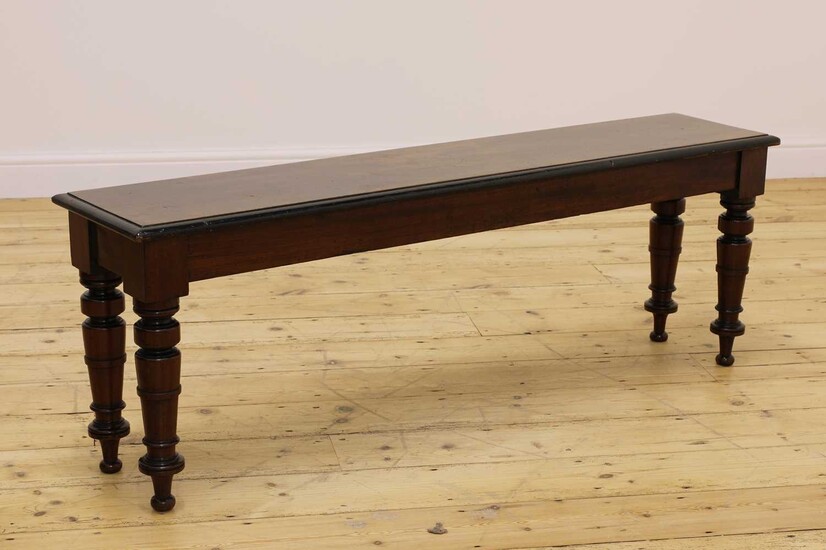 A Victorian hall bench