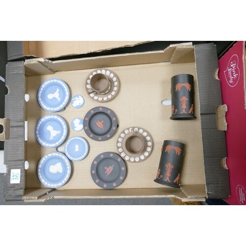 A collection of Multi Coloured Wedgwood Jasperware including...