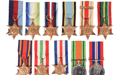 A collection of Second World War campaign awards