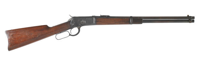 A deactivated 44-40 'Model 1892' lever-action saddle-ring carbine by Winchester, no. 44798