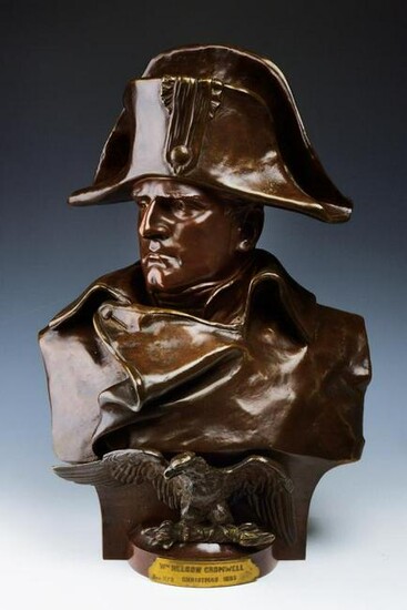 A fine bust of Napoleon I signed R. Colombo and donated