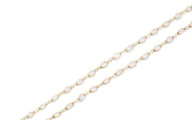 A moonstone necklace