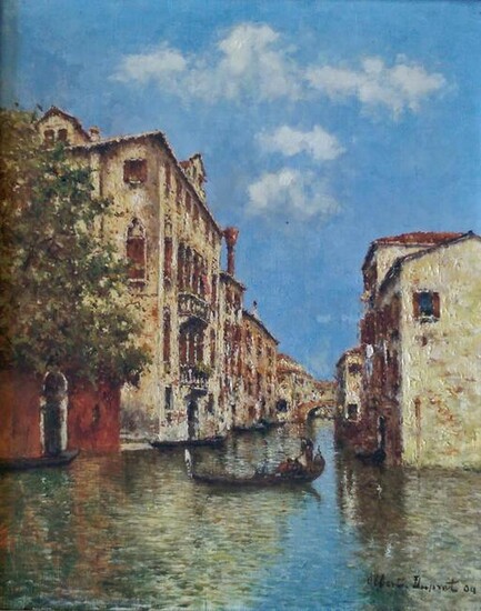 ALBERT DUPRAT Signed Oil Painting French Italian Post