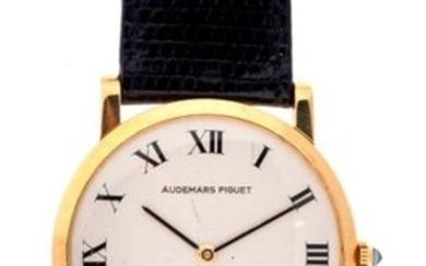 AUDEMARS PIGUET - Ultra-thin gold watch - Round case -...
