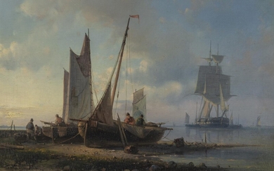 (-), Abraham Hulk I (1813-1897) Fishing Boats in...
