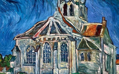 After Vincent Van Gogh (1853-1890) - L'Eglise d'Auvers sur Oise