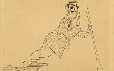 Al Hirschfeld (1903-2003) Buster Keaton