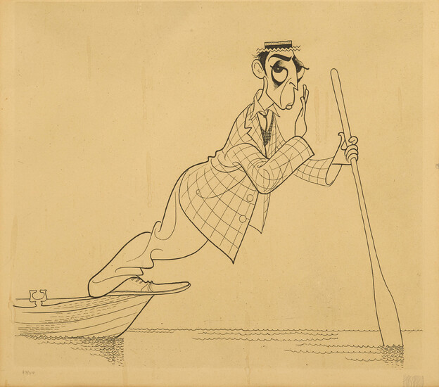 Al Hirschfeld (1903-2003) Buster Keaton