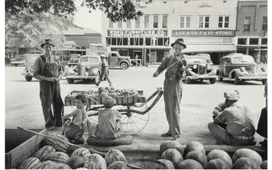 Alfred Eisenstaedt (1898-1995), Melon Salesman and Fiddler, Scottsboro, Alabama (1936)