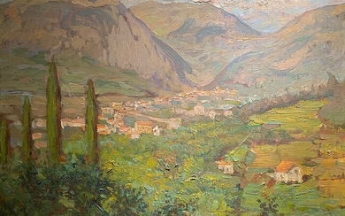 Alfredo Campajola (1873-1940) - Valley in Gorizia