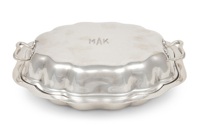An American Silver Covered Vegetable Dish