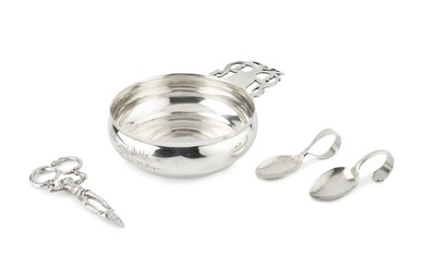 An American silver porringer by Tiffany & Co, with pierced...