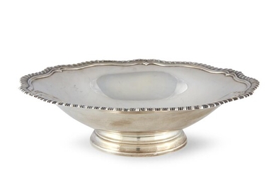 An American sterling silver footed centerpiece bowl 20th century...