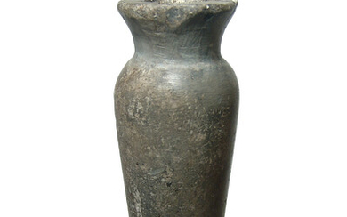 An Egyptian grey stone vessel